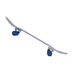 Image showing skateboard on a white background