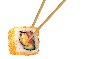 Image showing Holding Sushi 