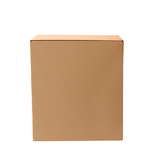 Image showing simple brown carton box 