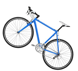 Image showing blue sport bicycle