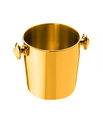 Image showing golden bucket isolated