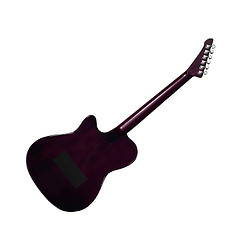 Image showing electric guitar back side view