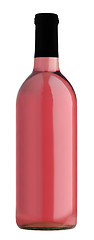 Image showing rose wine bottle