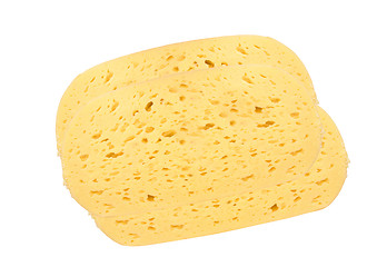 Image showing cheese pieces isolated