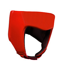 Image showing red boxing helmet