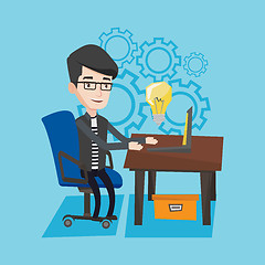 Image showing Successful business idea vector illustration.