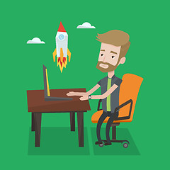 Image showing Business start up vector illustration.