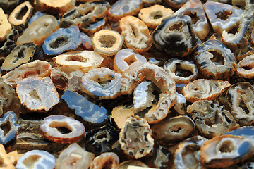 Image showing color agate mineral collection