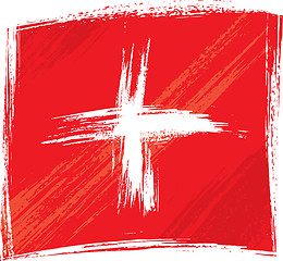 Image showing Grunge Switzerland flag