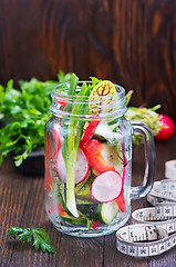 Image showing fresh vegetable salad