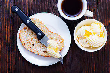 Image showing brean and butter