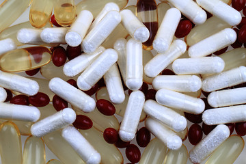 Image showing different pills background