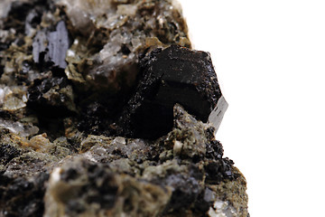 Image showing schorl mineral isolated