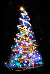 Image showing abstract christmas tree