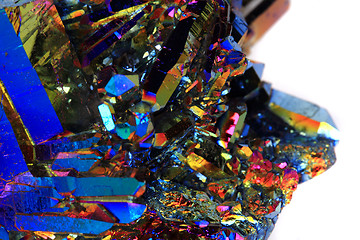 Image showing crystal with metal rainbow surface