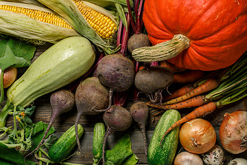 Image showing Set of fresh vegetables