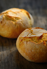 Image showing traditional homemade round bread