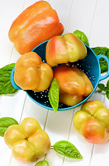 Image showing Yellow and Orange Bell Peppers