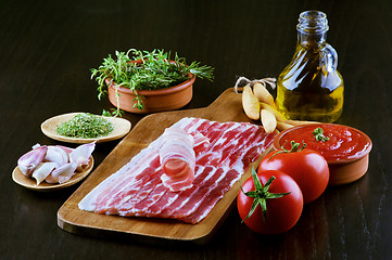 Image showing Pancetta and Ingredients