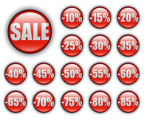 Image showing discount web buttons