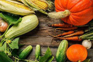 Image showing Different fresh farm vegetables