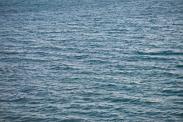 Image showing Calm sea surface with nobody. Nature background
