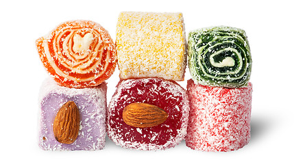 Image showing Stack of Turkish Delight