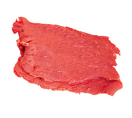 Image showing raw beef steak isolated