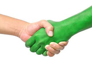 Image showing shake hands