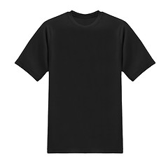 Image showing black t-shirt isolated