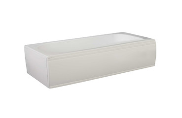 Image showing white bathtub isolated 