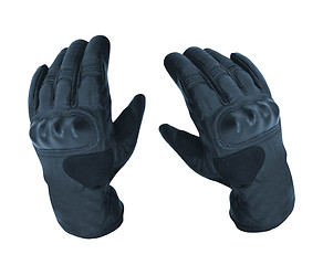 Image showing Motorcycle gloves isolated