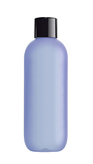 Image showing Blue bottle cosmetic packaging of toner