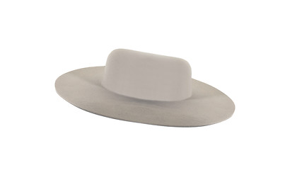 Image showing White panama hat isolated