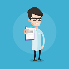 Image showing Doctor with clipboard vector illustration.