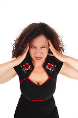 Image showing Woman having a big migraine.