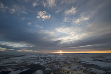 Image showing Sunset in Greenland