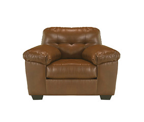 Image showing leather chair on wgite background