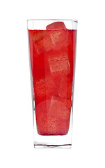 Image showing red fruit cocktail drink