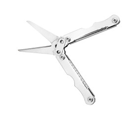 Image showing Steel multitool isolated