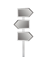 Image showing Blank signpost