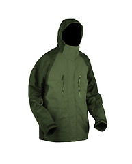 Image showing Green male winter jacket