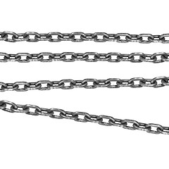 Image showing connected flexible series of metal links