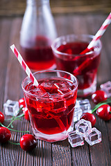Image showing Cherry drink