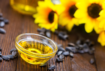 Image showing sunflower oil