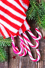 Image showing Candy canes