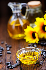 Image showing sunflower oil