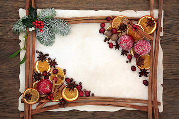 Image showing Christmas Decorative Background Border