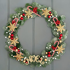 Image showing Christmas Noel Wreath