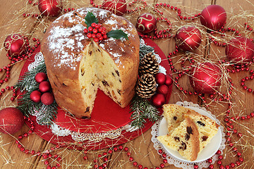 Image showing Traditional Italian Christmas Cake